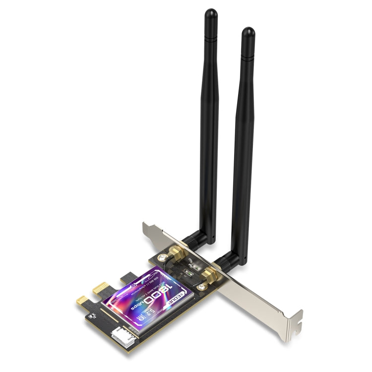 EDUP EP-9658 PCI-E WiFi 6 Card AX1800M Bluetooth 5.2 Adapter for Desktop PC, 2.4GHz/5.8GHz Dual Band Wireless PCI-E Internal Network Card EDUP EP-9658 PCI-E WiFi 6 Card AX1800M Bluetooth 5.2 Adapter for Desktop PC, 2.4GHz/5.8GHz Dual Band Wireless PCI-E Internal Network Card